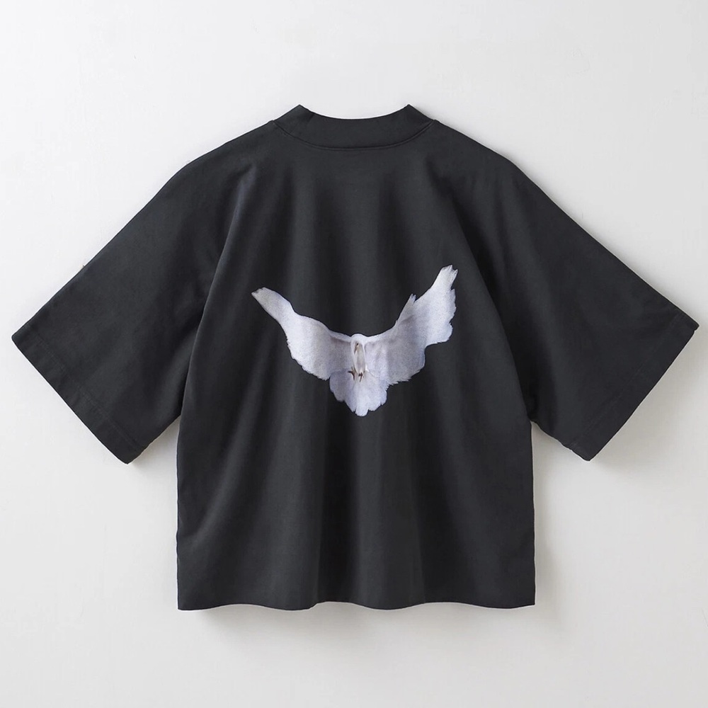 YZY GAP 78 CROP DOVE  N258 BLACK
 ( OVERSIZED ) - Picture 2 of 14